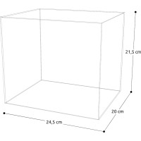 RoboTime Plexisklový kryt na modely minatur domečků