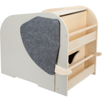 small foot Box na hračky se sedadlem a kolečky slon "Wildlife