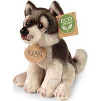 Rappa Plyšový vlk sedící 15 cm ECO-FRIENDLY
