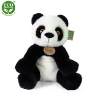 Rappa Plyšová panda sedící 27 cm ECO-FRIENDLY