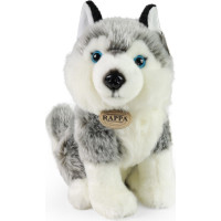 Rappa Plyšový pes Husky sedící 30 cm ECO-FRIENDLY