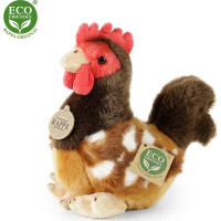 Rappa Plyšová slepice 18 cm ECO-FRIENDLY