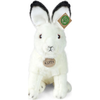 Rappa Plyšový zajíc polární sedící 30 cm ECO-FRIENDLY