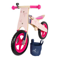 small foot Dřevěné odrážedlo Hummingbird růžové