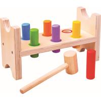 Bigjigs Baby Dřevěná zatloukačka