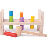Bigjigs Baby Dřevěná zatloukačka