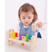Bigjigs Baby Dřevěná zatloukačka
