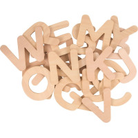Bigjigs Toys Dřevěná abeceda velká písmena