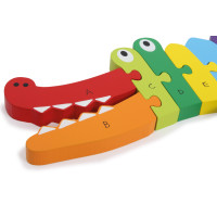 small foot Vkládací puzzle krokodýl ABC