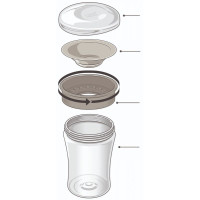 NUK hrnek Magic Cup s víčkem 230ml