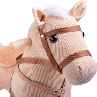 Bigjigs Toys Dřevěný houpací kůň béžový