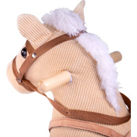 Bigjigs Toys Dřevěný houpací kůň béžový
