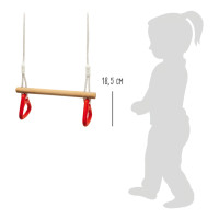 small foot Houpačka s gymnastickými držadly