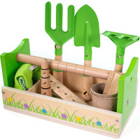 Bigjigs Toys Zahradnický set v přepravce