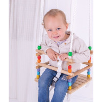 Bigjigs Toys Dřevěná korálková houpačka