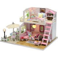 2Kids Toys miniatura domečku Růžový dům