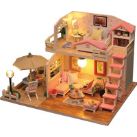 2Kids Toys miniatura domečku Růžový dům