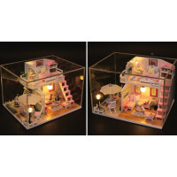 2Kids Toys miniatura domečku Růžový dům