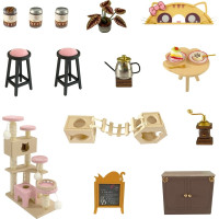 2Kids Toys miniatura domečku Kočičí kavárna se zahrádkou