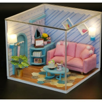 2Kids Toys miniatura domečku Slunný obývací pokoj