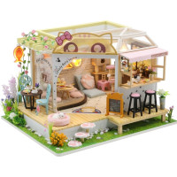 2Kids Toys miniatura domečku Kočičí kavárna se zahrádkou