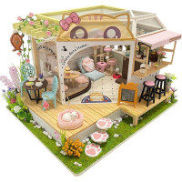 2Kids Toys miniatura domečku Kočičí kavárna se zahrádkou