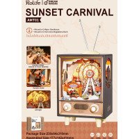 RoboTime 3D Dřevěné puzzle Karneval při západu slunce