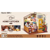 RoboTime 3D Dřevěné puzzle Útulná kuchyně