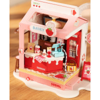RoboTime miniatura domečku Mléčný bar Strawberry