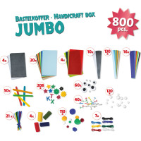 Lena Kreativní kufřík Jumbo modrý 800 ks