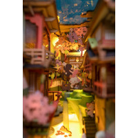 RoboTime 3D Puzzle Zarážka na knihy "Falling Sakura" (dřevěná)