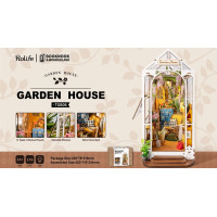RoboTime 3D puzzle Zarážka na knihy Garden House (dřevěná)