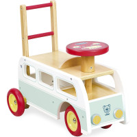 Vilac Dřevěné odrážedlo minibus 2v1