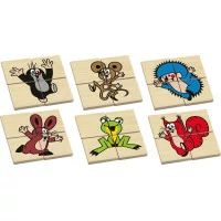 Detoa Dřevěné puzzle Krtek