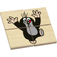Detoa Dřevěné puzzle Krtek