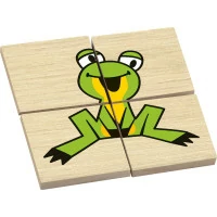 Detoa Dřevěné puzzle Krtek