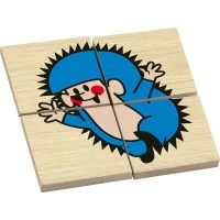 Detoa Dřevěné puzzle Krtek