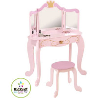 KidKraft Kosmetický stolek s židličkou princezna