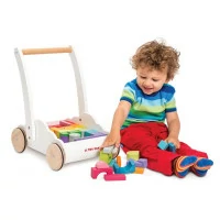 Le Toy Van Petilou Vozík s duhovými kostkami