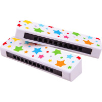 Bigjigs Toys Dřevěná harmonika hvězdičky 1 ks