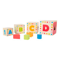 small foo Didaktické vkládací kostky ABC