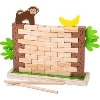 Bigjigs Toys Dřevěná motorická hra Padající džungle