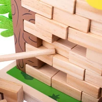 Bigjigs Toys Dřevěná motorická hra Padající džungle