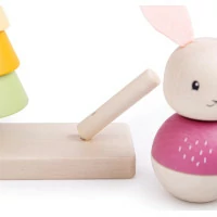 Bigjigs Baby Motorická nasazovací hračka liška a králíček