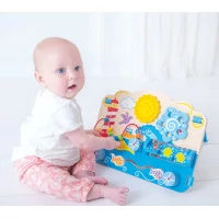Bigjigs Baby Dřevěná motorická deska moře