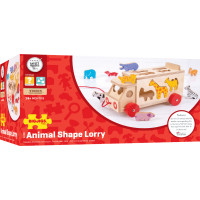 Bigjigs Toys Dřevěné auto se zvířátky