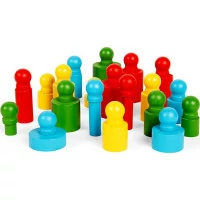 Bigjigs Toys Motorická vkládačka bloky 24 dílků