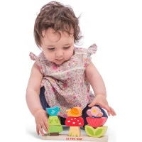 Le Toy Van Petilou skládací kostky veselá zahrádka