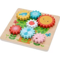 Petit Collage Puzzle ozubená kolečka stromeček