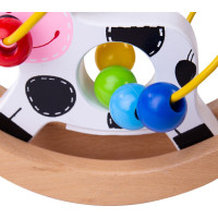 Bigjigs Baby Motorický labyrint houpačka kravička